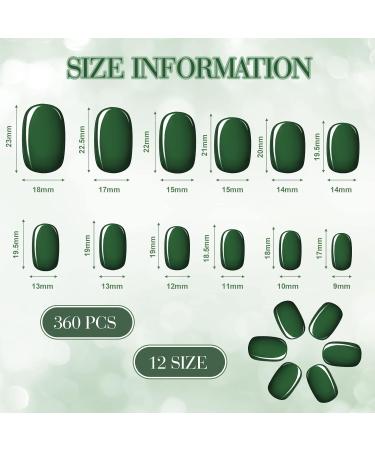360 Pieces Women Short Press on Nails Square Artificial False Nails sitck On Nails Set Glossy Pure Color Fake Nail Pack Full Cover Fingernails Medium Length Fake Nails for Girl(Fresh Color) - Buy Online on GoSupps.com