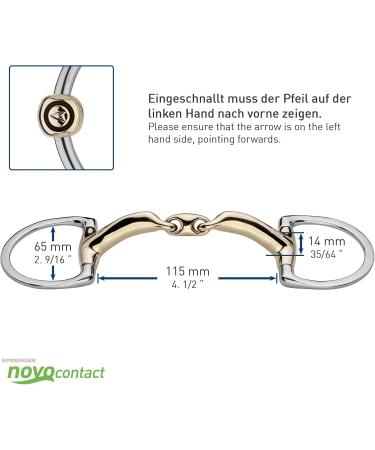 Buy Sprenger NOVOcontact Double-Broken Olive Head Snaffle 14mm | SENSOGAN Sensogan-ES 11.5 - Premium International Shipping - Buy Online on GoSupps.com