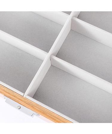 Wooden Glasses Holder Stand 6/8 Grid Velvet Organizer | Sunglasses Display Case with Cover | Decorative Gift for Eyewear - Buy Online on GoSupps.com