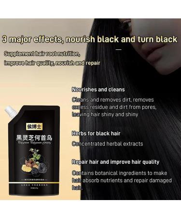 PUCHEN Multiflorum - 240ml He Shou Wu Shampoo Grey Reverse Shampoo | Shampoo for Dark Hair for Natural Deep Cleansing Reverse Grey Hair for - Buy Online on GoSupps.com