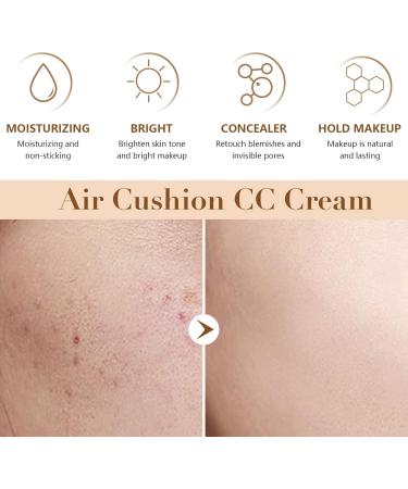 Mushroom Head Air Cushion Bb Cream Concealer Lasting Nude Makeup Moisturizing Brightening Pigment Liquid Foundation Base Primer (Ivory) - Buy Online on GoSupps.com