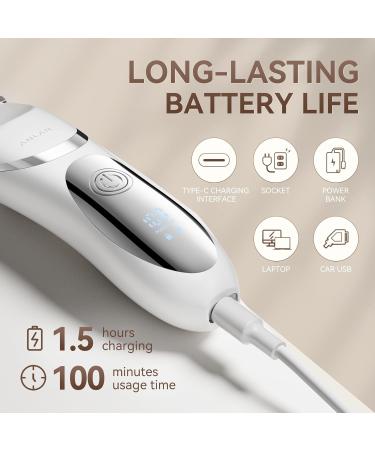 ANLAN Body Hair Trimmer - Electric Wet/Dry Groomer for Men & Women with LED Display Portable & Waterproof Pubic Hair Shaver - Buy Online on GoSupps.com