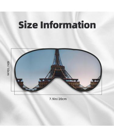 Paris Eiffel Tower Print Double Sided Eye Mask Soft and Light Blocking for Improving Sleep Quality - Buy Online on GoSupps.com
