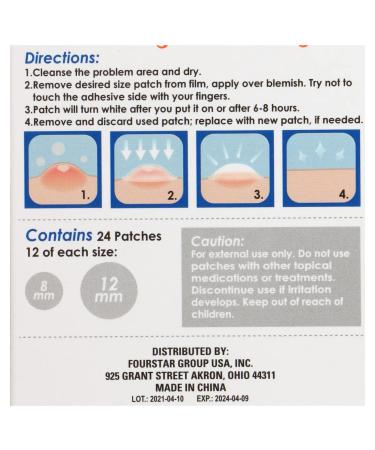 Acne & Pimple Blemish Patches - Instant Removal Solution - Buy Online on GoSupps.com