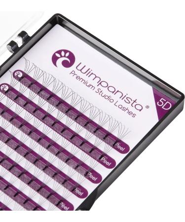 5D Volume Eyelashes C Curl | Pre-Fanned Silk Extensions 0.07mm Thickness | 12mm Length for Ultimate Volume - Buy Online on GoSupps.com