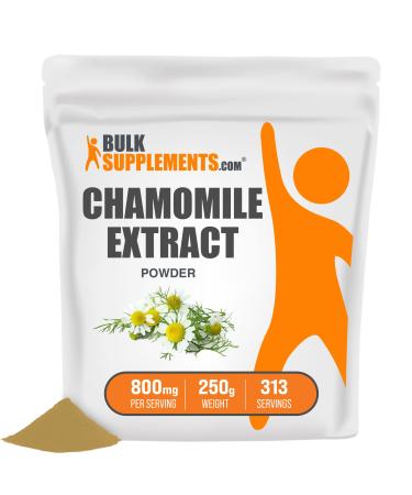 BulkSupplements.com Chamomile Extract - Apigenin Supplement - Chamomile Herb - Chamomile Powder - Chamomile Supplement - Chamomile Flowers Extract - Herbal Supplements (250 Grams - 8.8 oz) 8.82 Ounce (Pack of 1)