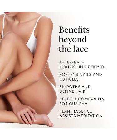 AVOILA Organic Face Oil Moisturizer - Vegan Hydration for Dry Aging Sensitive & Acne-Prone Skin with Rosehip Sea Buckthorn Vitamin E Grapeseed & Avocado Oils | Gua Sha Essential - Buy Online on GoSupps.com