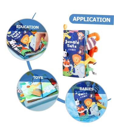 SECFOU Cloth Book Stroller Accessories - Crinkle Paper Book with Touch and Feel Fabric - Baby Bath and Stroller Accessory for Interactive Learning - Buy Online on GoSupps.com