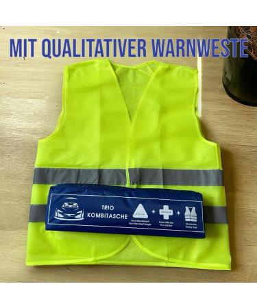 VZL KFZ Auto & Combith Construction Kit 2024 - T V Tested First Aid Set with Warning Triangle & Vests | International Shipping - Buy Online on GoSupps.com