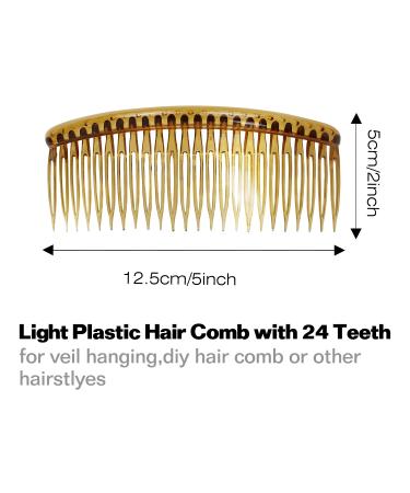 30 Pack Small Plastic Side Hair Comb & Clips for Women - Bridal Wedding Veil Accessory - Buy Online on GoSupps.com