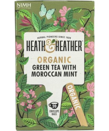 HEATH & HEATHER Organic Green Tea with Moroccan Mint 20ct, 20 CT