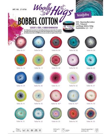 Buy Woolly Hugs Cotton Bobbel 200g - 800m 4 Colors 50% Cotton & 50% Polyacrylic - International Shipping Available! - Buy Online on GoSupps.com