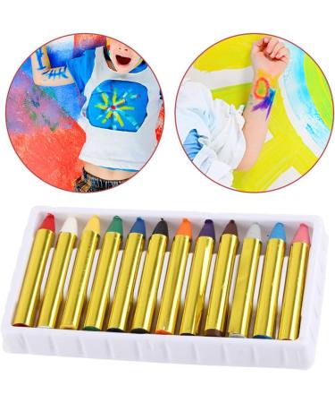  Jelquix Colorful Face Paint Stick Pencil Set Smooth Color Non-Toxic Suitable for Children's Imagination Made of High Quality Material for Painting - Buy Online on GoSupps.com