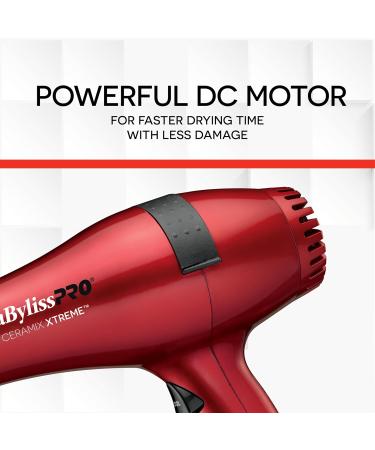 BaBylissPRO Ceramix Xtreme Ceramic Hairdryer 1 Red - Buy Online on GoSupps.com
