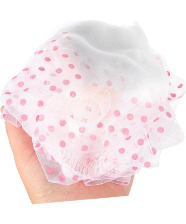 4 Pcs Pink Bath Balls - Shower & Facial Skin Scrubbers Kids Bath Sponge & Cleaning Tool - Perfect for Travel - Buy Online on GoSupps.com
