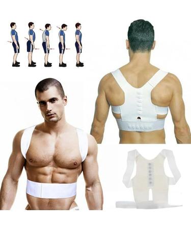 Adjustable Posture Back Brace Support Belt Lumbar Waist Shoulder Corset Spine Support Posture Correction Back Support Bk XL - Buy Online on GoSupps.com