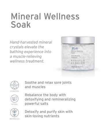 Kerstin Florian Mineral Wellness Soak - Magnesium Bath & Shower Salts for Tired Muscles Detox & Skin Softening (16 fl oz) - International Shipping Available - Buy Online on GoSupps.com