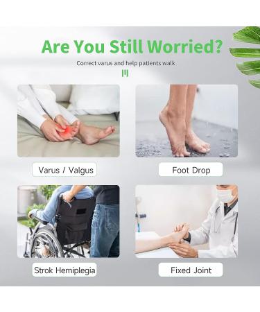 Comfortable AFO Foot Drop Brace Splint M-Right for Stroke Hemiplegia - Ideal for Walking and Sleeping with Shoes - Buy Online on GoSupps.com