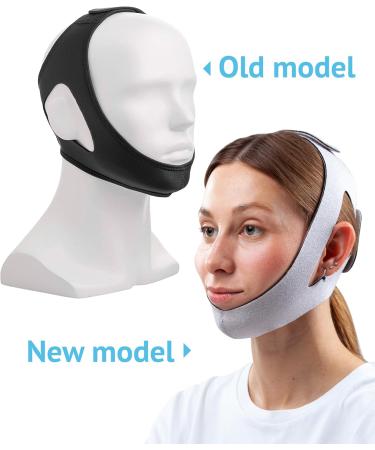 BRISON Anti Snoring Chin Strap - Adjustable Snore-Stopper Face Mask for Men & Women - Comfortable Mouth Closure for Better Sleep - Grey - Buy Online on GoSupps.com