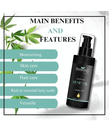 Premium Cold Pressed Hemp Oil for Skin & Hair Care | Natural Scalp & Body Massage | Eco-Friendly Cosmetics & Soap - Buy Online on GoSupps.com