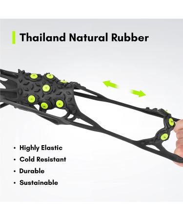 Extremus Ice Snow Grips Traction Cleats with Tungsten Spikes for Shoes and Boots - S/M Size for Walking, Fishing, Hiking, Climbing - Buy Online on GoSupps.com