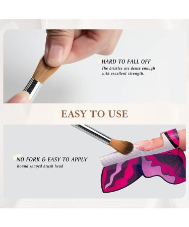 Premium #20 Sable Kolinsky Acrylic Nail Brush - Perfect for Nail Art & Manicure Tools | Zobelhaar Wooden Nail Polish Brush - Buy Online on GoSupps.com