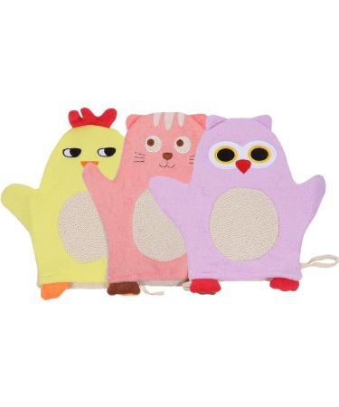 FOMIYES 9-Piece Bath Gloves Set for Exfoliating and Cleansing - Toddler Shower Glove - Soft Cotton Body Wash - Assorted Colors - Buy Online on GoSupps.com
