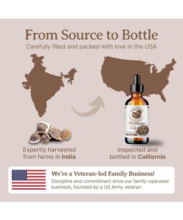 Bella Terra Oils - Organic Moringa Seed Oil 2oz - A Blend of Nature's Best High in Oleic Acid & Vitamin E For a Touch of Luxurious Smoothness 2 Fl Oz (Pack of 1) - Buy Online on GoSupps.com