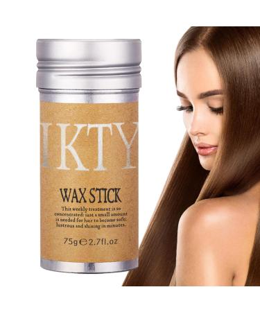 Hair Wax Stick, Hair Styling Wax for Straight Wigs, Non-Greasy Hair Styling Oil Stick for Men and Women Hair Edge Control Stick Moisturizing, Styling, Finishing 2.7 Oz