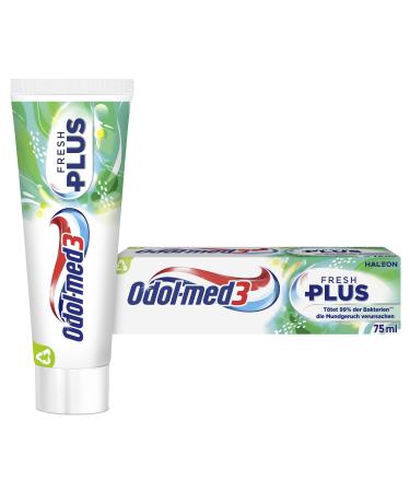 Odol-med3 Fresh Plus toothpaste mint-flavored toothpaste for a feeling of freshness that lasts even after brushing 75ml - Buy Online on GoSupps.com