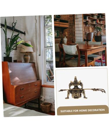 Abaodam 2pcs Tea Pet Guan Yu Dining Table Centerpieces Kuan Gong Statue Guan Gong Copper Craft Figure Lovers - Buy Online on GoSupps.com