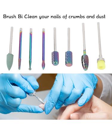 8pcs Nail Drill Bit Nail Grinding Bit Tungsten Carbide Clean Tool Removes UV Gel Dead Skin Nail Decoration Rhinestones Manicure Pedicure Polishing Kit - Buy Online on GoSupps.com