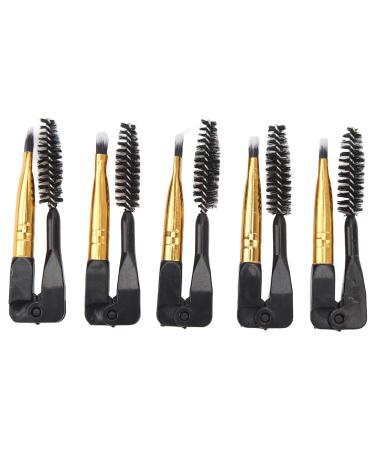 Double Ended Brow Brush - Professional Soft Hair Eyebrow & Eyelash Tool for Home & Travel | Best Cosmetic Brush for Precision Makeup - Buy Online on GoSupps.com