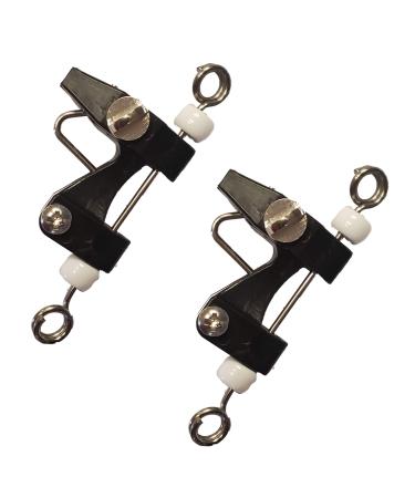 Lobo Lures Big Game Fishing Thru-Wire Outrigger Release Clips Set of 2 Adjustable - Downrigger- Kite - Outrigger