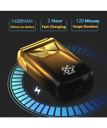 Electric Foil Shaver for Men | 2 in 1 Wet Dry Trimmer & Razor | Professional USB Cordless Bald Head Shaver with LCD Display & Titanium Blades | Best Gift for Men - Buy Online on GoSupps.com