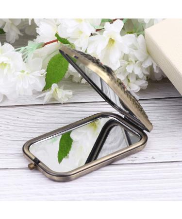 Womens Purse Compact Mirror for Purse For Women Pocket Mirror Vintage Hand Mirror Double Sided Vintage Compact Mirror Womens Wallets Folding Pocket Mirror Miss Mini Dressing Table - Buy Online on GoSupps.com