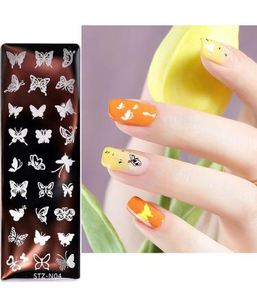 NICENEEDED Nail Art Stamping Plates Image Template Included 6 Pcs Nail Plates Nail Stamp Templates with Animals Cat Butterfly Bunny Dandelion Christmas Patterns Image Plates for DIY Nail Design Style 1 - Buy Online on GoSupps.com
