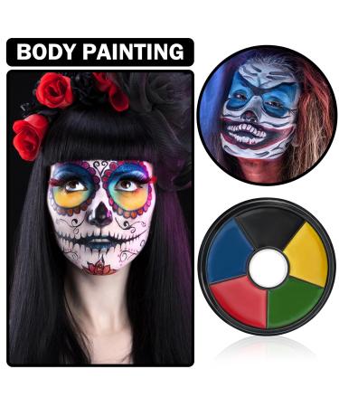 6 Colors Bruise Clown Special Effect Makeup Kit - Camo Face Paint for Halloween Cosplay Zombie & Drama - SFX Makeup Wheel - Buy Online on GoSupps.com