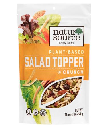 naturSource Crunch Plant Based Salad Topper Vegan Friendly 16 oz Re-Sealable Pack