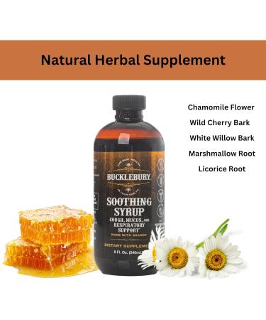 Bucklebury Soothing Herbal Syrup - Upper Respiratory Support Supplement - 8 fl oz - Buy Online on GoSupps.com