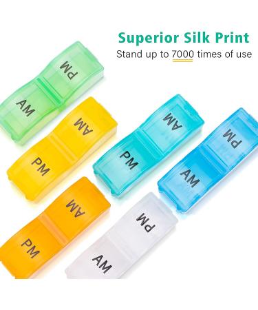 30 Day Monthly Pill Organizer 2 Times a Day for Travel - AM PM Medications & Supplements Holder - 31 Day Pill Medicine Container - Pack of 1 - Buy Online on GoSupps.com