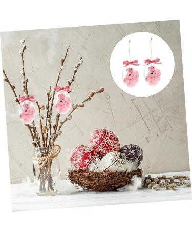 Alipis 2pcs Easter Eggs Hanging Easter Egg Ornament Easter Party Egg Decoration Easter Party Decorations Plastic Hamper Hanging Egg Decor Easter Party Hanging Decor Spot Props Foam Pink 8x5.7cm - Buy Online on GoSupps.com