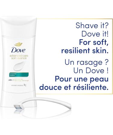 Dove Advanced Care Antiperspirant Deodorant for Women Unscented with Pro-Ceramide Technology for Soft Resilient Skin 74 g - Buy Online on GoSupps.com