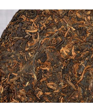 HQZM Choice Of Quality Yunnan Banzhang Golden Bud 357g Puer Ripe Tea Cake More Fragrant As It Ages - Buy Online on GoSupps.com