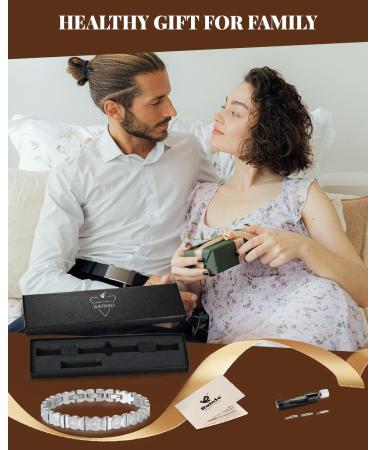 Buy RainSo Magnetic Bracelets for Women - Adjustable Stainless Steel Kissing Fish Design | Perfect Gift for Mother's Day & Birthdays - Buy Online on GoSupps.com