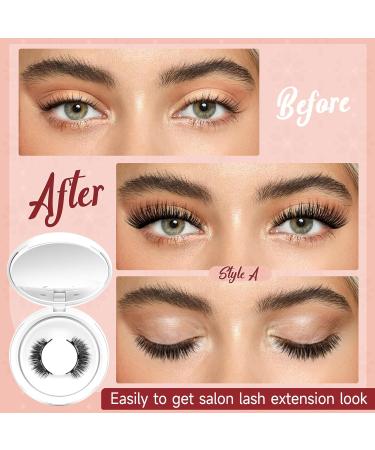 Magnetic Eyelashes with Applicator Higu clace Magnetic Lashes Natural Look 1 Pair Reusable Eyelashes Magnetic Without Eyeliner No Glue Needed Eye Lashes Magnetic Easy to Wear and Remove(Style A) STYLE-A - Buy Online on GoSupps.com