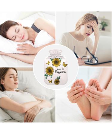 Premium 1L Heat Bottle for Pain Relief | Durable Warm-Up Bag for Hands Feet Shoulders | Heat Therapy & Cramps | Summer Butterfly & Sunflower Designs - Shop Internationally - Buy Online on GoSupps.com