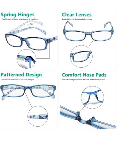 Shop Eyekepper 6 Pack Stylish Women s Reading Glasses - Spring Hinge Reading Aids for Ultimate Comfort - Buy Online on GoSupps.com