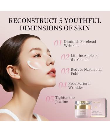 Organic Rose Collagen Firming Cream for Women - Hydrating Anti-Wrinkle Body Cream with Hyaluronic Acid & Shea Butter Skin Tightening & Smoothing Moisturizer for Dry Rough Skin Daily/Overnight Use - Buy Online on GoSupps.com