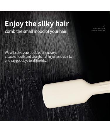 Hair Straightener Brush - Fast Heating Styling Comb with 3-Speed Temperature Adjustment | Reduces Frizz & Enhances Shine | International Shipping Available - Buy Online on GoSupps.com